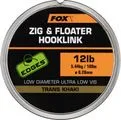 Fox Zig and Floater Hooklink 0.3mm 6.8kg 100m Trans Khaki
