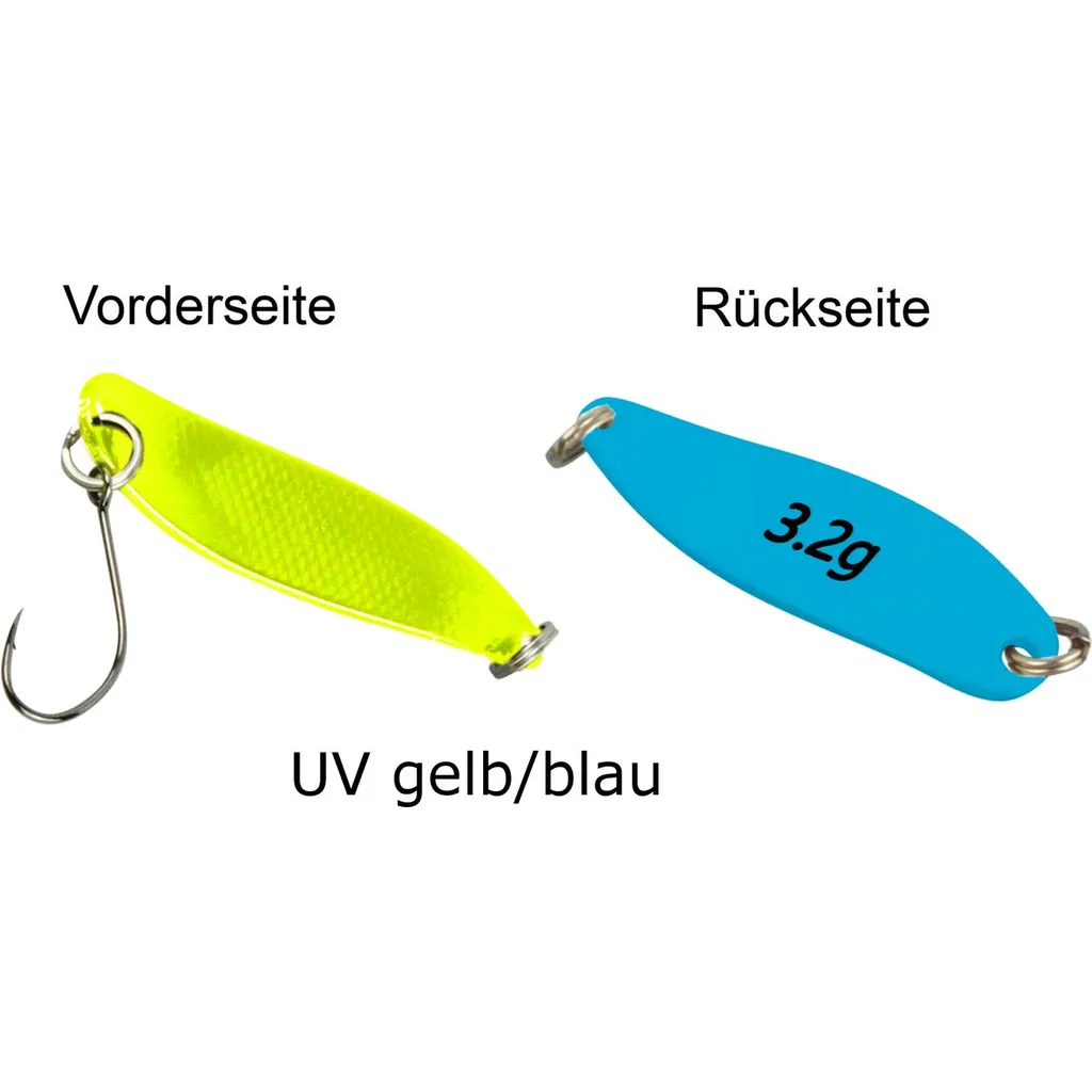 FTM Spoon Hammer 3.8cm 3.2g UV Gelb/Blau