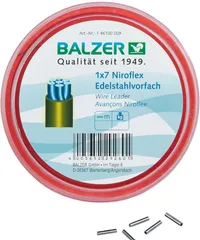 Balzer 1x7 Niroflex Spule Vorfach und Zubehör 10m 12kg