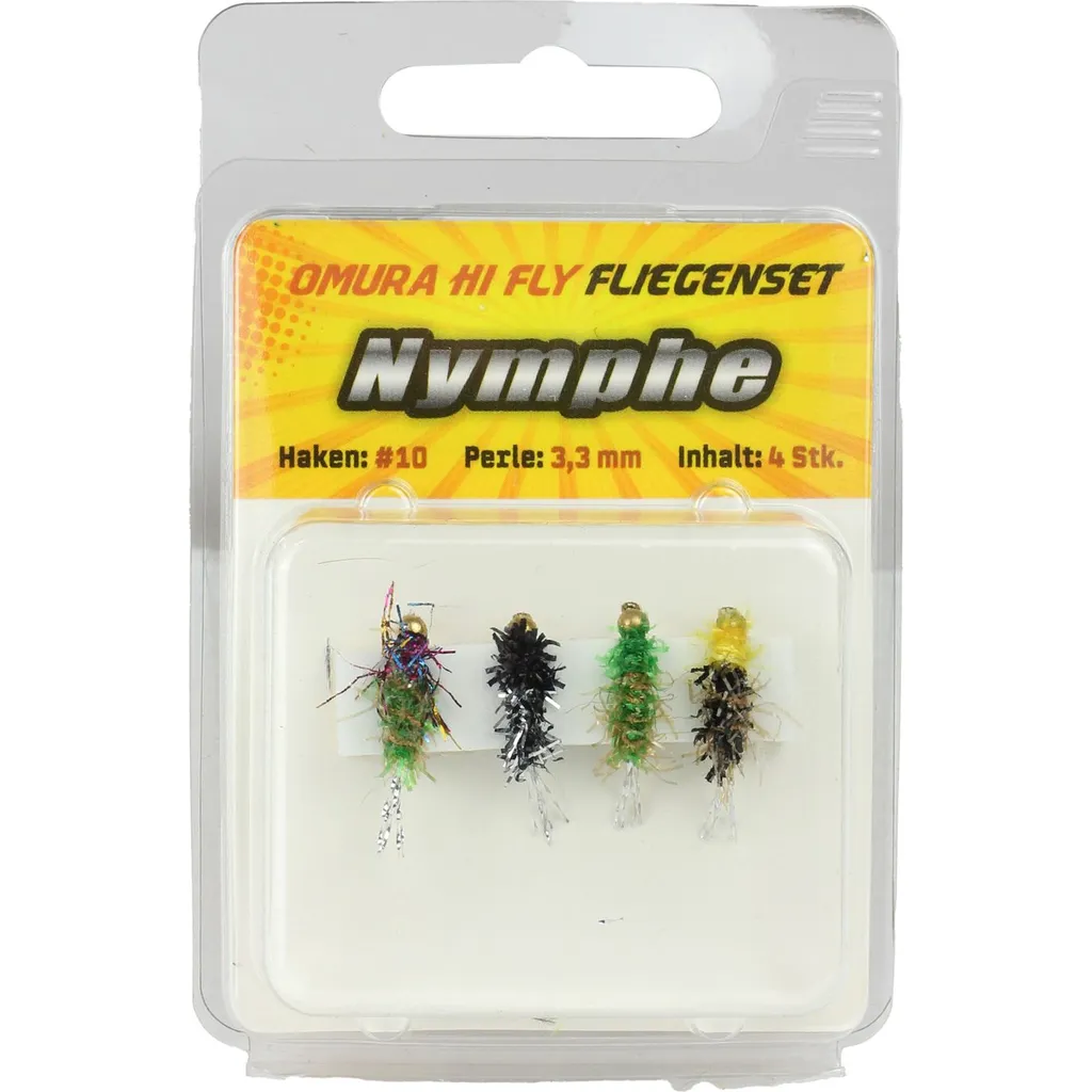 FTM Nymphen Fliegen 10 3.3mm 4pc
