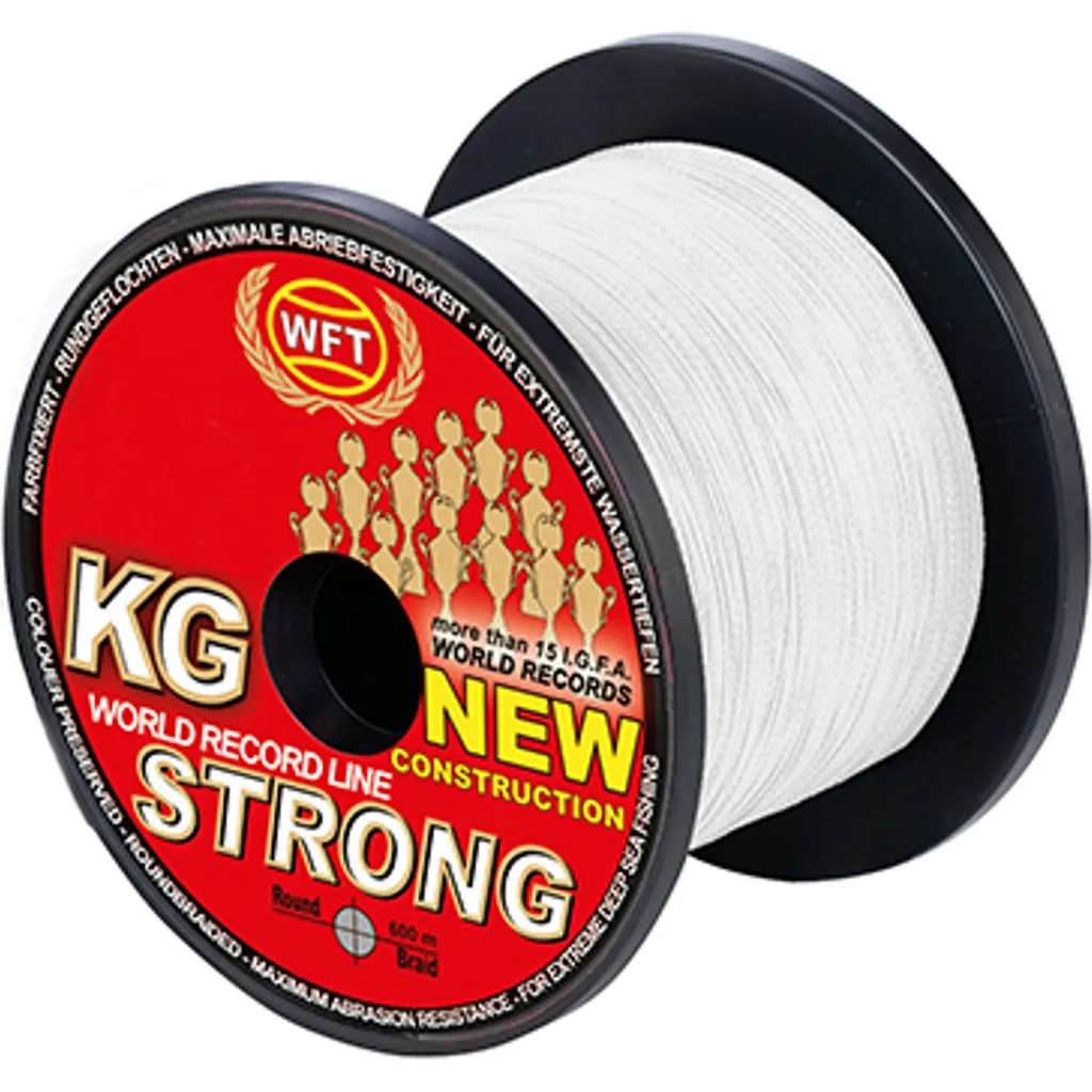 WFT NEW KG Strong Trans Geflochtene Angelschnur 0.12mm 15kg 600m