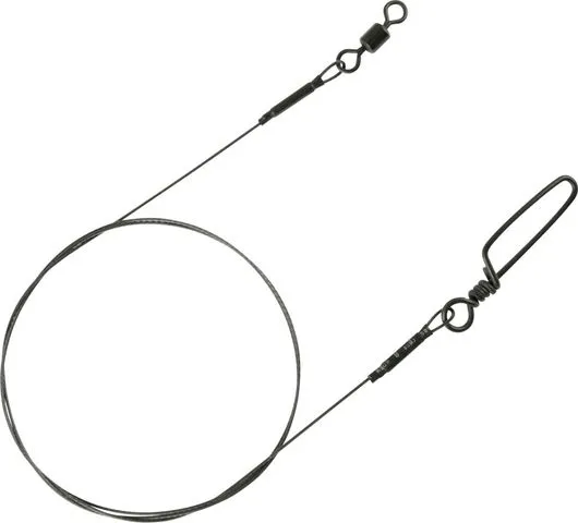 Spro Matt Black Leader 1x7 Titanium 40cm 14kg