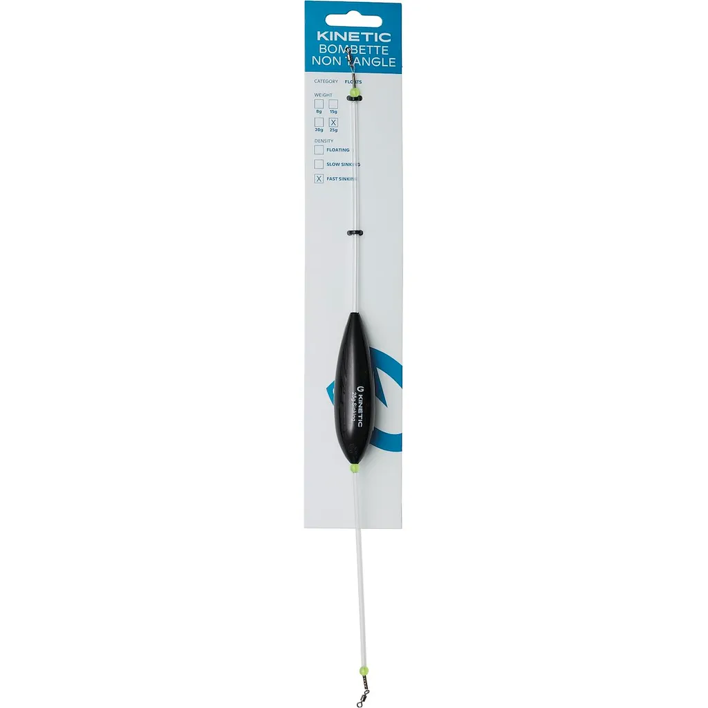 Kinetic Bombette Non Tangle Fast Sinking Posen & Schwimmer 20g Black