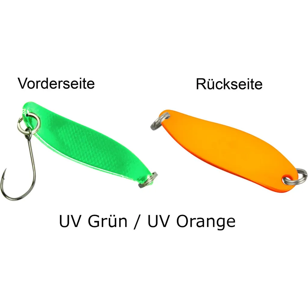 FTM Spoon Hammer 3.3cm 2.4g UV Grün/UV Orange