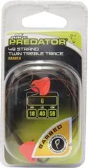 Fox Rage Predator Quick Change Paternoster Trace 6 18kg 50cm Twin Treble