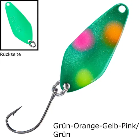 Balzer Spoon Searcher 2.1g Grün-Orange-Gelb-Pink/Grün