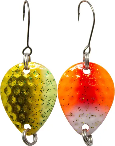 FTM Bilg Spoon 1.7g Orange-Rot-Weiß/Gold/Orange-Rot-Weiß