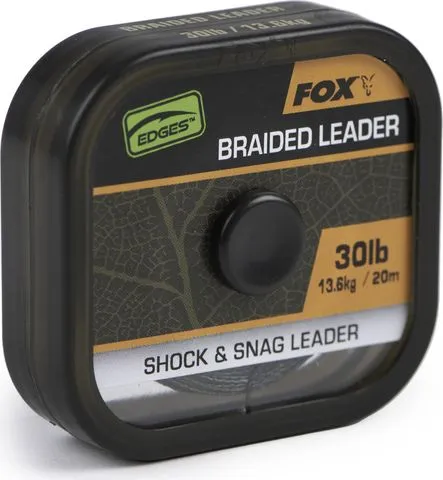 Fox Edges Naturals Braided Leader 20m 13.6kg Dyneema