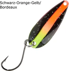 Balzer Spoon Swindler 2.3g Schwarz-Orange-Gelb/Bordeaux