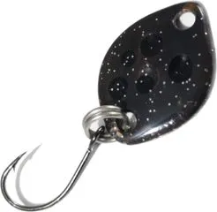 Troutwerk Spoon 0.8g 1.2cm Black/Black Dots