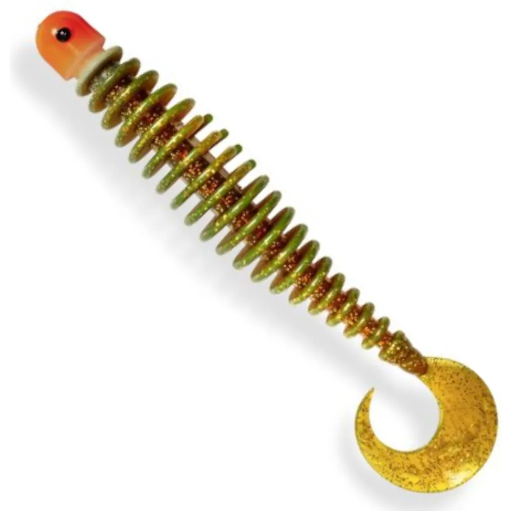Black Cat Curly Worm Gummiköder 24g 17cm Motor Oil