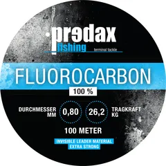Predax Fluorocarbon Line 0.8mm 26.2kg 100m Transparent