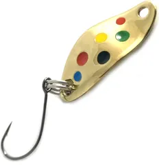 Troutwerk Spoon 2.3cm 1.5g Gold/Multicoloured Dots