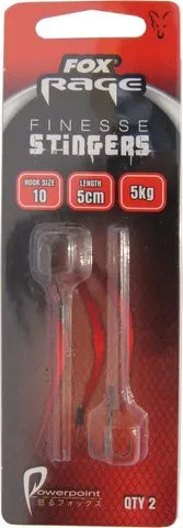 Fox Rage Finesse Stinger Angsthaken 5cm 5kg 10 Drilling