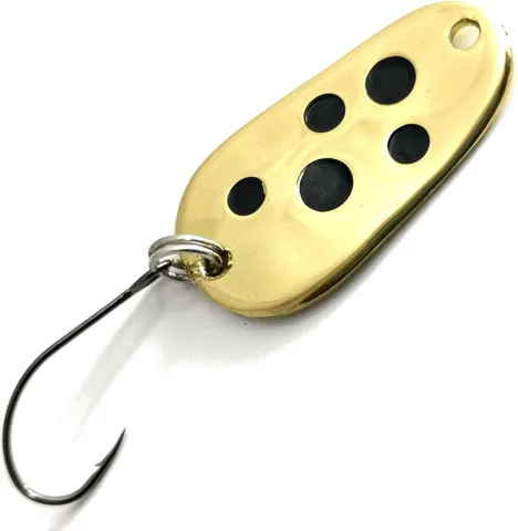 Troutwerk Spoon 2.8cm 3g Gold-Coloured/Black Dots