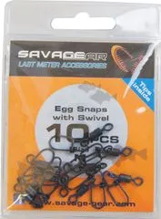Savage Gear Egg Snap Swivel 24kg 10pcs M