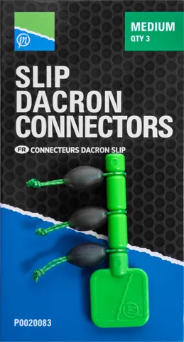 Preston Slip Dacron Connector #Medium