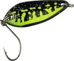FTM Spoon Diamond 3cm 3.8g Black - Chartreuse / Black Silver Glitter