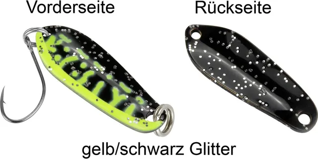 FTM Spoon Boogie 1.6g Gelb/Schwarz Glitter