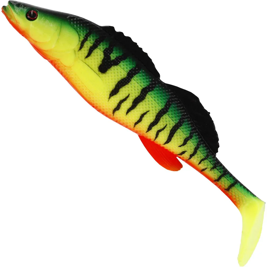 Westin Zanderteez Shadtail Gummifisch 12cm 21g Crazy Firetiger