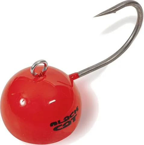 Black Cat Fire-Ball Jig Head 1pcs 6/0