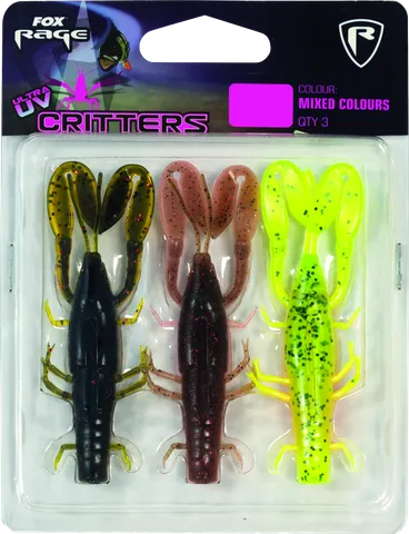 Fox Rage Critters UV 7cm Mixed Color