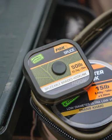 Fox Edges Naturals Splice Hooklength 22.7kg Braided