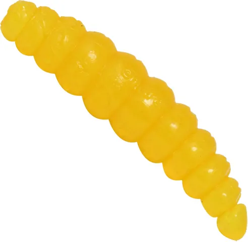 FTM Omura Baits Larvy Käse Gummiköder 4.5cm Zitronengelb