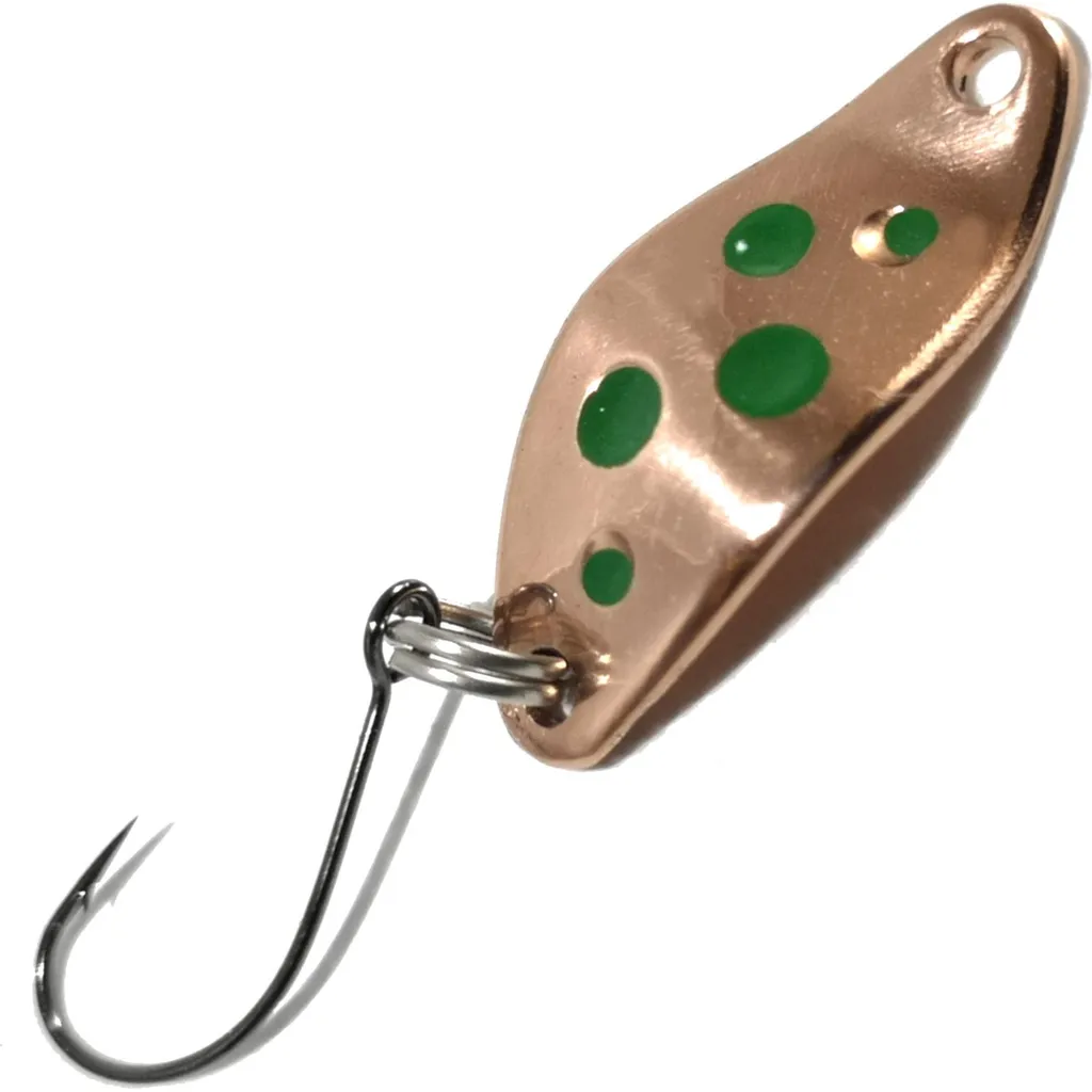 Troutwerk Spoon 1.5g 2.3cm Kupfer Grüne Punkte
