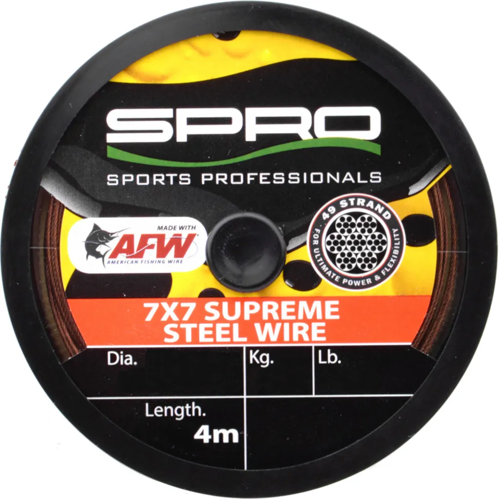 Spro 7x7 Supreme AFW Stahlvorfach 0.46mm 18kg