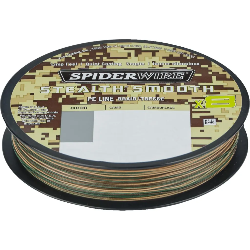 Spiderwire Stealth Smooth8 X8 PE Braid 0.29mm 26.4kg Camo