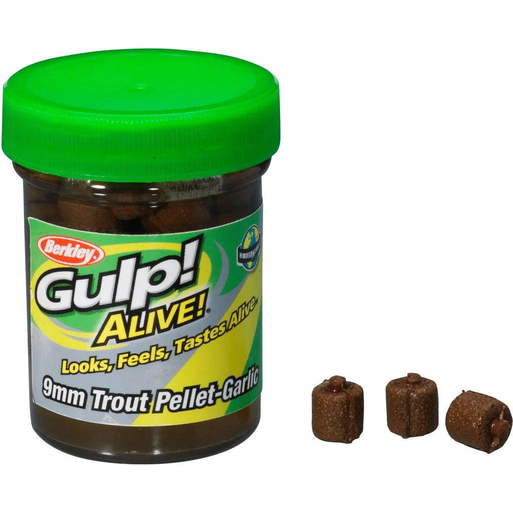 Berkley Gulp Alive Trout Pellets Softbaits 9mm 59g Natural
