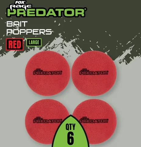 Fox Rage Bait Poppers Medium Red