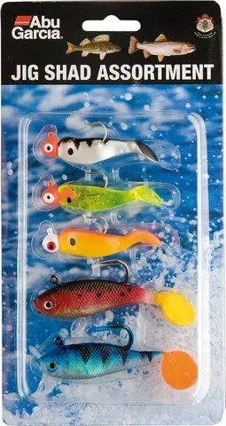 Abu Garcia Jig Shad Assortment Lure Kit 5pc Assorted