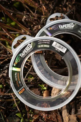 Fox Exocet Pro Tapered Leaders 0.37–0.57mm 7.26–15.88kg 12m Low Vis Green