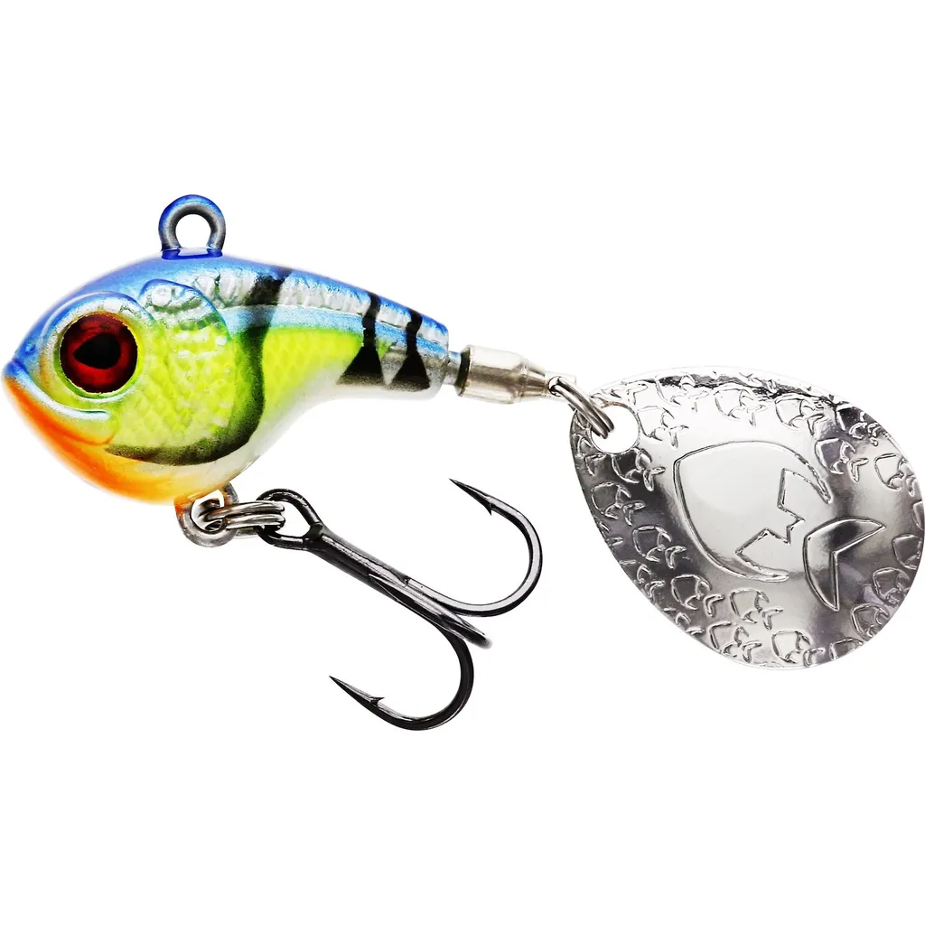 Westin DropBite Spin Tail Jig Spin Tails 3.2cm 12g Chartreuse Blue Craw