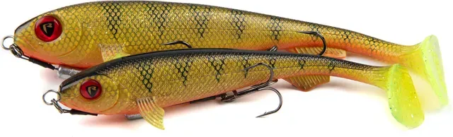 Fox Rage Super Slick Shad 23cm 97g UV Natural Perch 2x 2/0 hooks