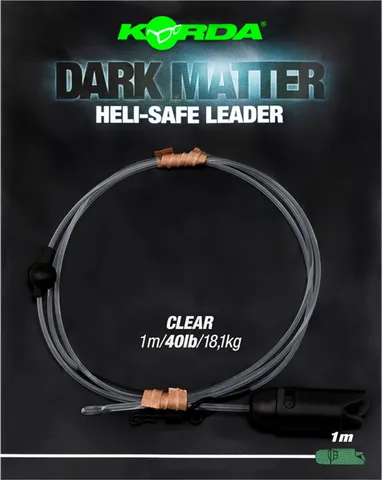 Korda Dark Matter Leader Heli Safe 100cm 18.1kg Klar