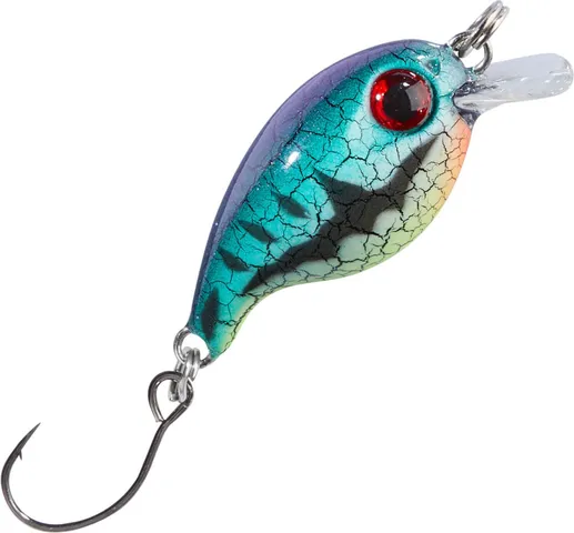 Balzer Trout Attack Crank Wobbler Thunder 3cm 2g Blau-Lila-Schwarz-Gelb