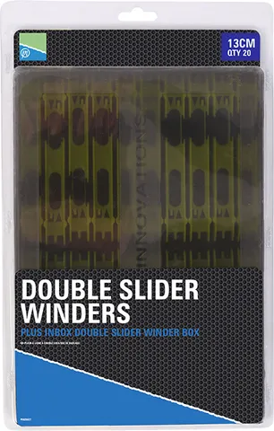 Preston Double Slider Winders Rig Accessory 13cm Yellow Box