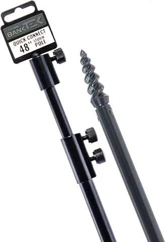 Sonik Bank-Tek Quick Connect Sturmstange 123–210cm Aluminium Screw Tip