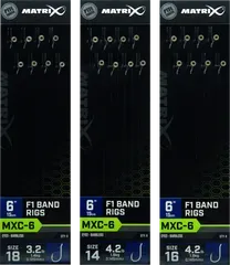 Matrix MXC-6 Fertige Rigs 18 15cm Barbless F1 Band