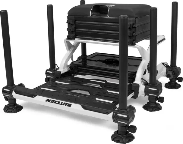 Preston Absolute Station Sitzkiste 23.6kg Aluminium White