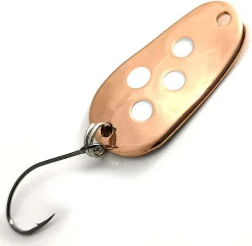 Troutwerk Spoon 2.8cm 3g Kupferfarben/Weiße Punkte