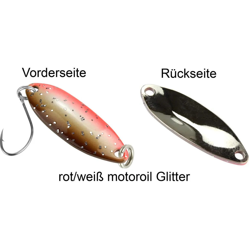 FTM Spoon Tango 1.8g Rot/Weiß Motoroil Glitter