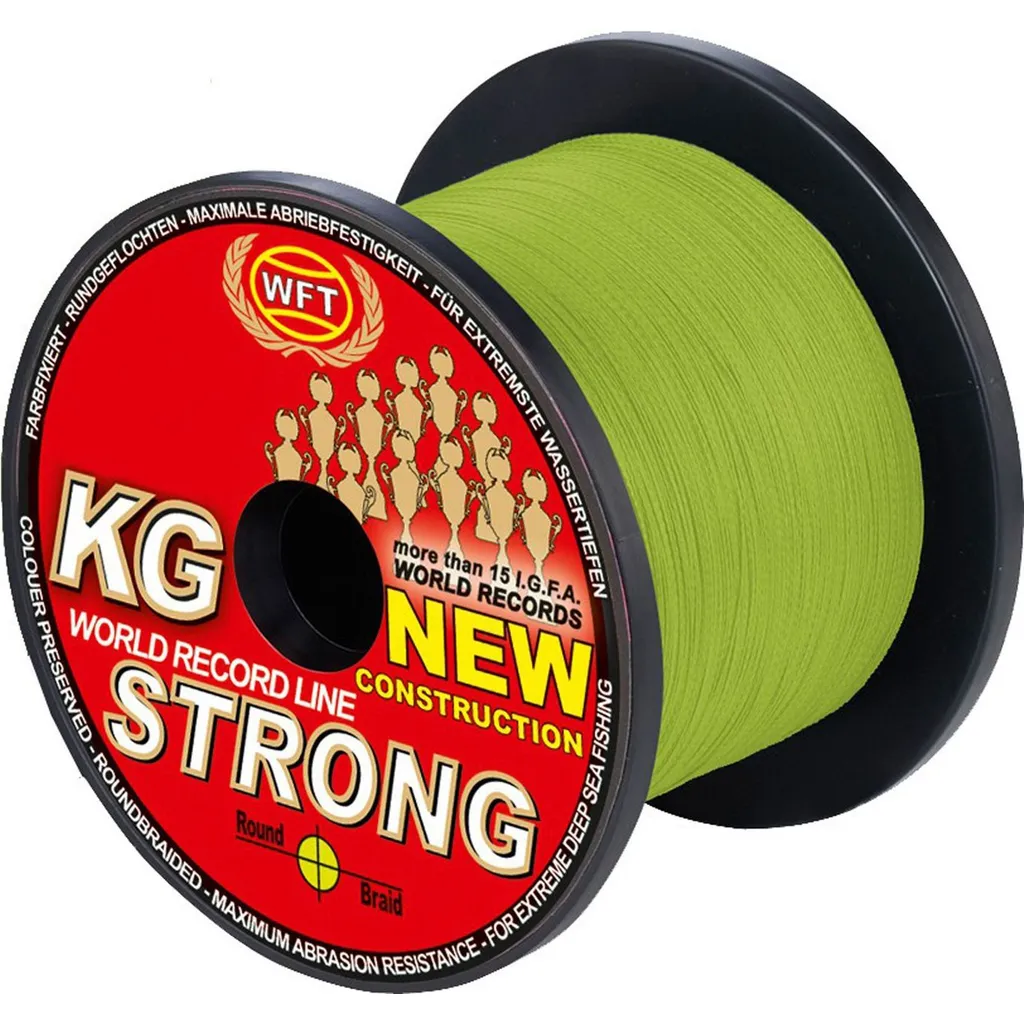 WFT 51KG Strong Geflochtene Schnur 0.32mm 1000m Chartreuse