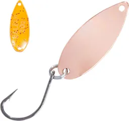 Balzer Metallica Catcher Blinker 2.5cm 2g Hellkupferfarben-Orange-Glitter