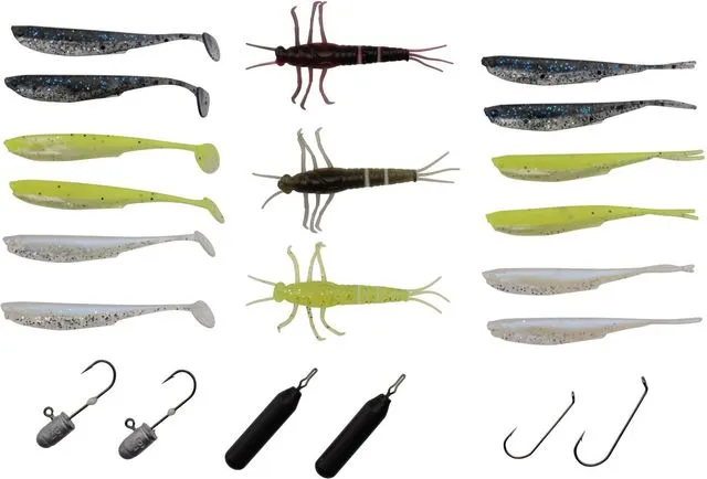 Savage Gear Mini Perch Kit 21pcs 5cm 2–5g Soft Bait