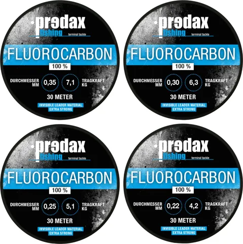 Predax Fluorocarbon Line 0.22–0.35mm 4.2–7.1kg 30m Transparent