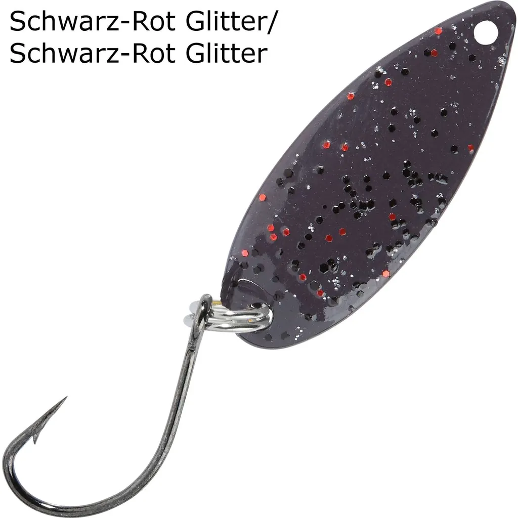 Balzer Spoons Pro Staff Series Catcher 2g Schwarz-Rot Glitter/Schwarz-Rot Glitter